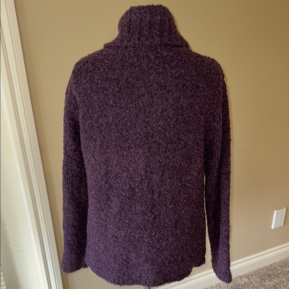 One On One Mohair Blend Sweater Women's Purple Turtleneck - Picture 2 of 8